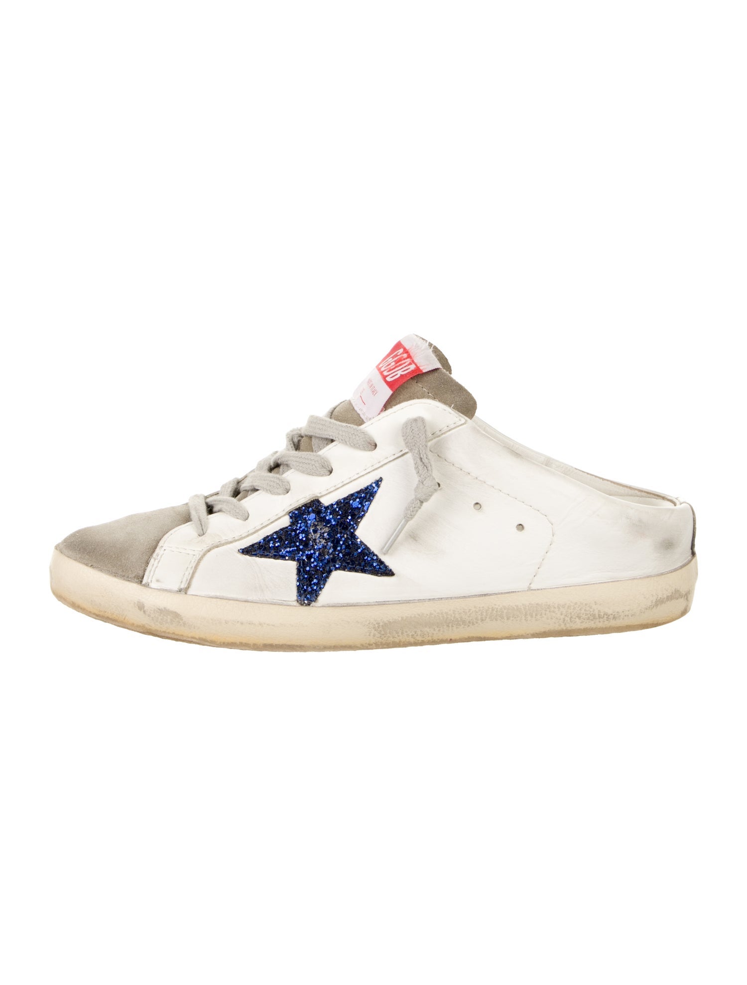 Golden Goose Leather Printed Sneakers