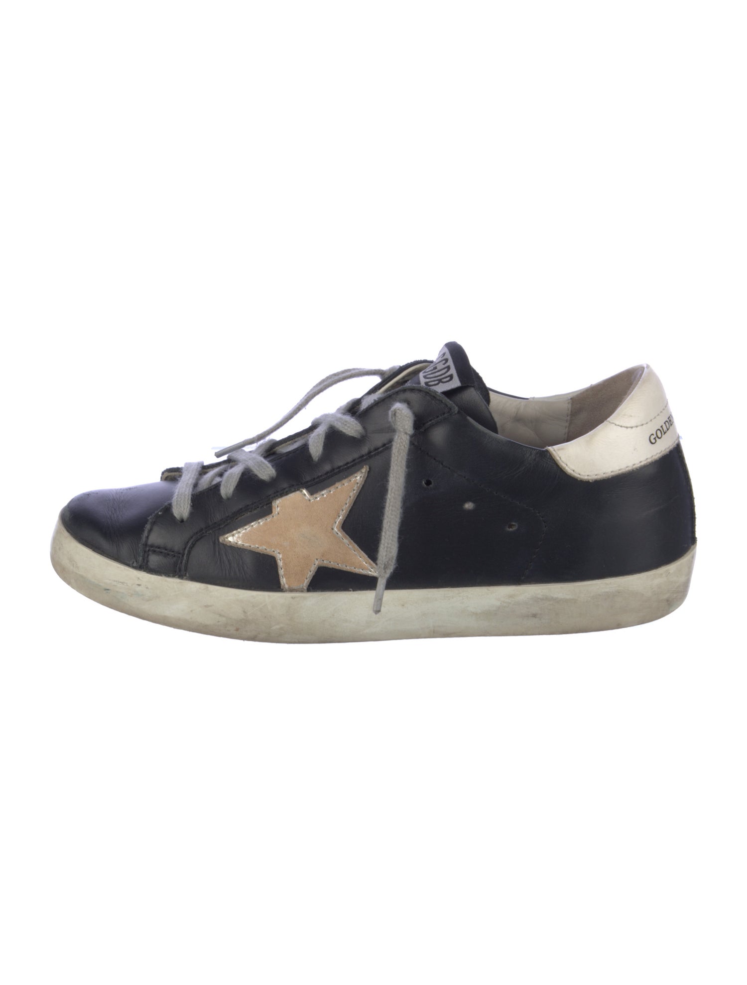 Golden Goose Leather Distressed Accents Sneakers