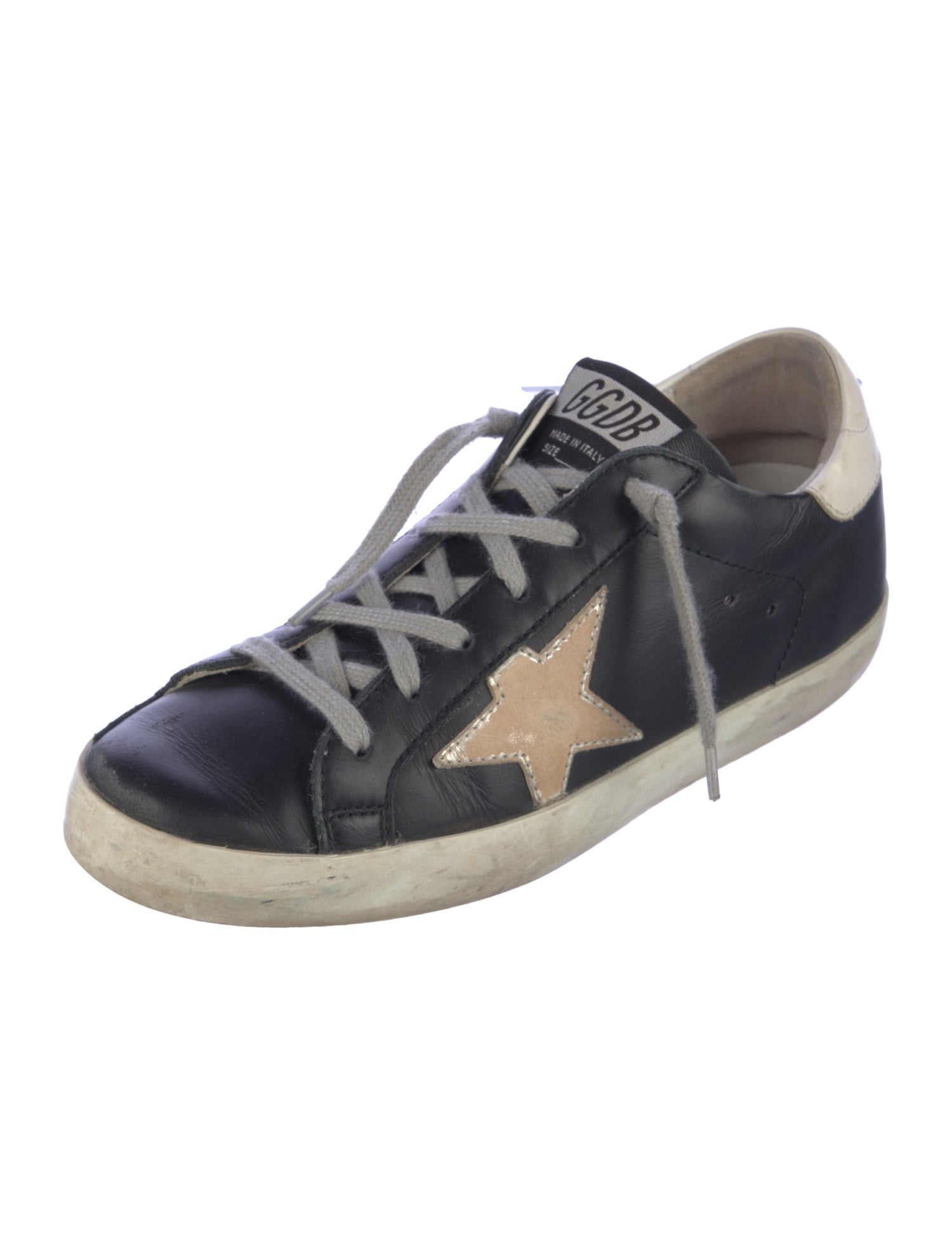 Golden Goose Leather Distressed Accents Sneakers