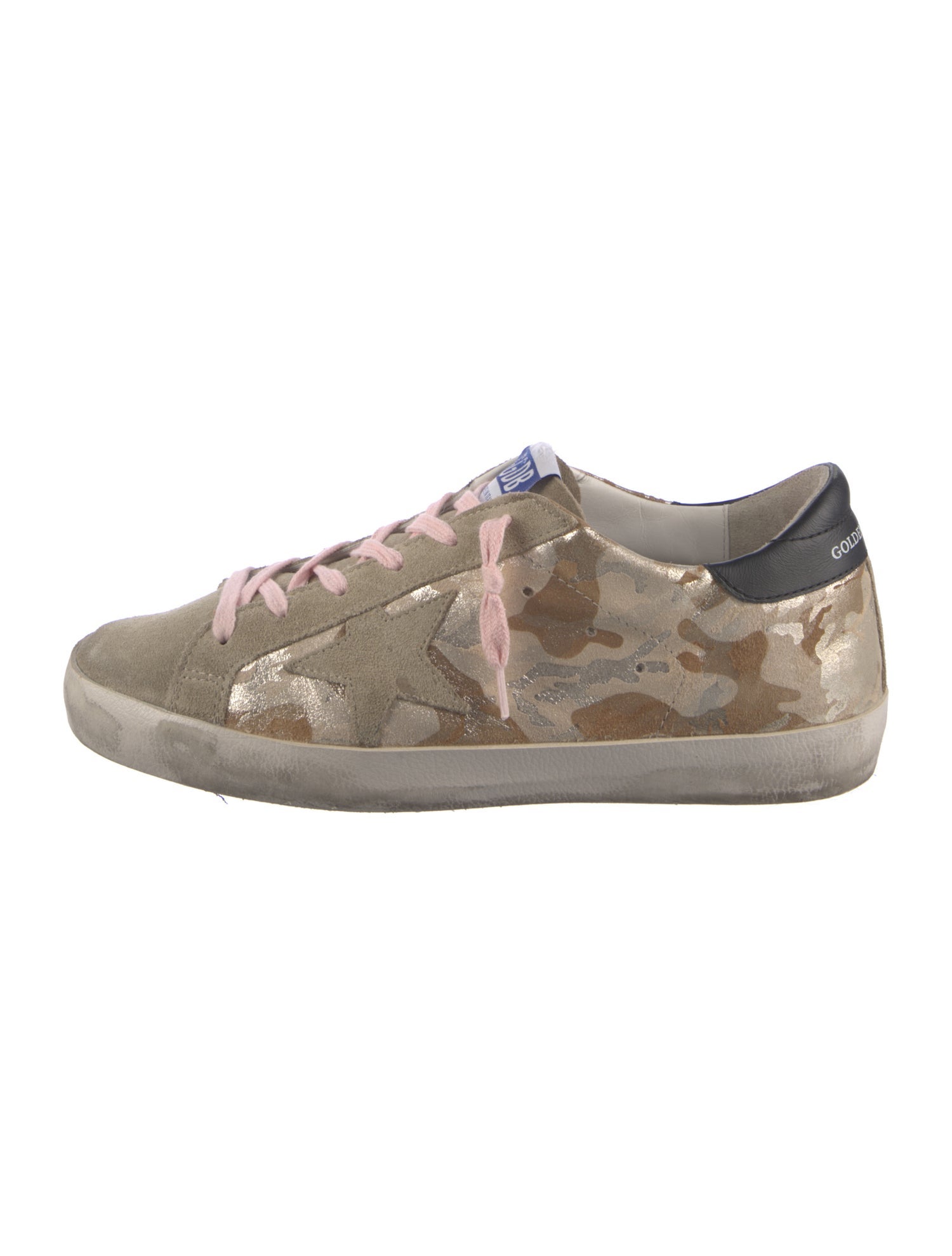 Golden Goose Suede Camouflage Print Sneakers