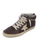 Golden Goose Suede Printed Wedge Sneakers