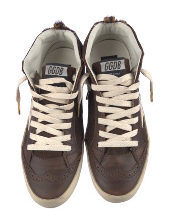 Golden Goose Suede Printed Wedge Sneakers