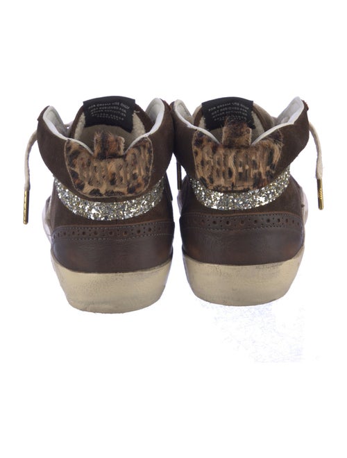 Golden Goose Suede Printed Wedge Sneakers