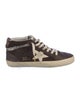 Golden Goose Suede Printed Wedge Sneakers