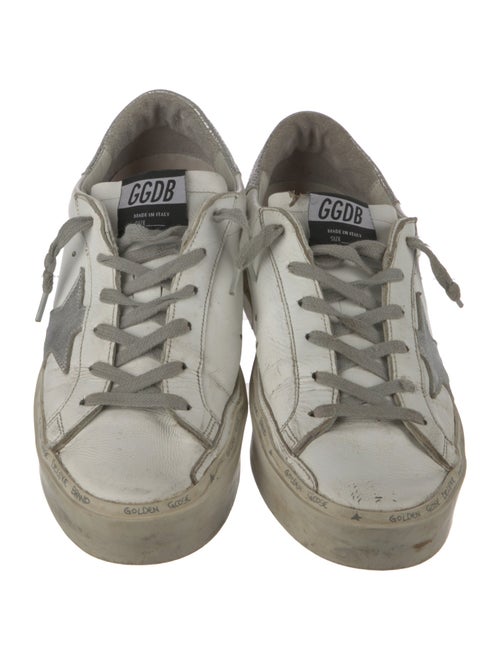Golden Goose Leather Printed Sneakers