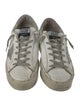 Golden Goose Leather Printed Sneakers