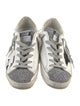 Golden Goose Leather Colorblock Pattern Sneakers