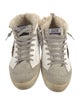 Golden Goose Leather Colorblock Pattern Sneakers