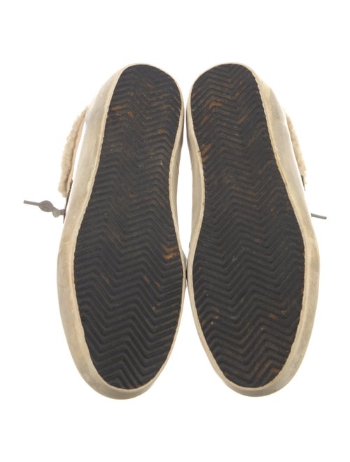 Golden Goose Leather Colorblock Pattern Sneakers