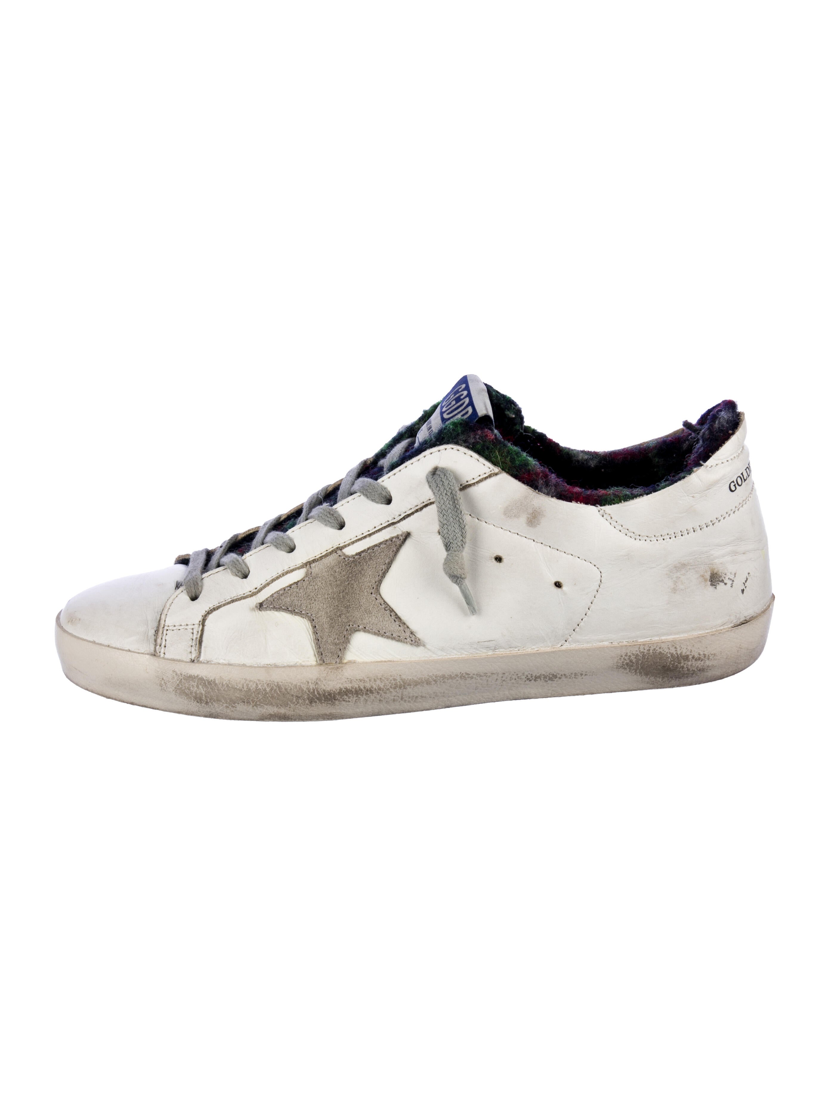 Golden Goose Leather Distressed Accents Sneakers