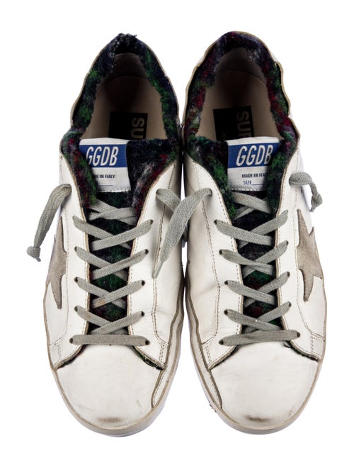 Golden Goose Leather Distressed Accents Sneakers