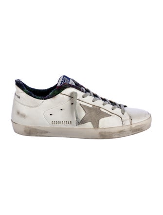 Golden Goose Leather Distressed Accents Sneakers