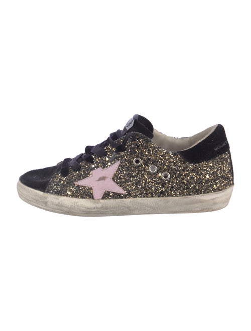 Golden Goose Glitter Graphic Print Sneakers