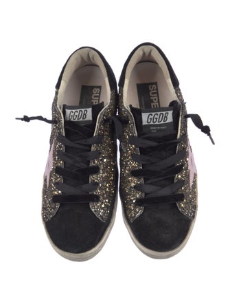 Golden Goose Glitter Graphic Print Sneakers