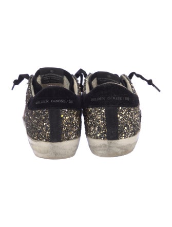 Golden Goose Glitter Graphic Print Sneakers