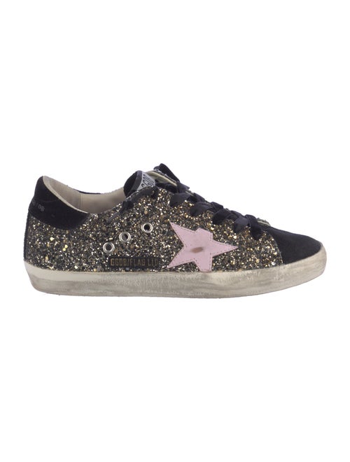 Golden Goose Glitter Graphic Print Sneakers