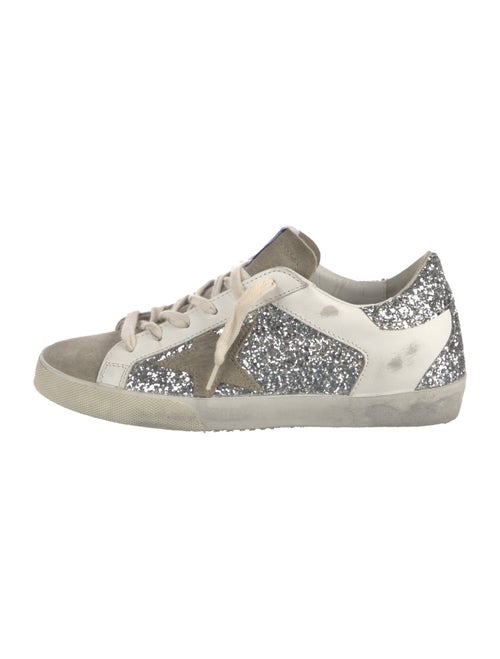 Golden Goose Glitter Colorblock Pattern Sneakers