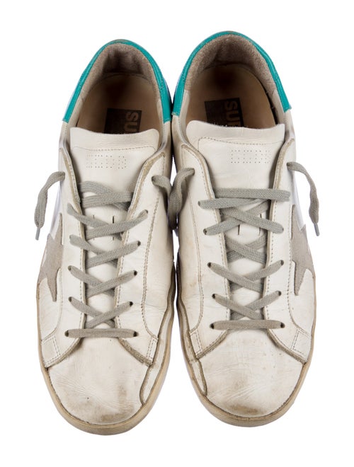 Golden Goose Leather Printed Sneakers