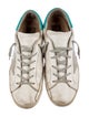 Golden Goose Leather Printed Sneakers