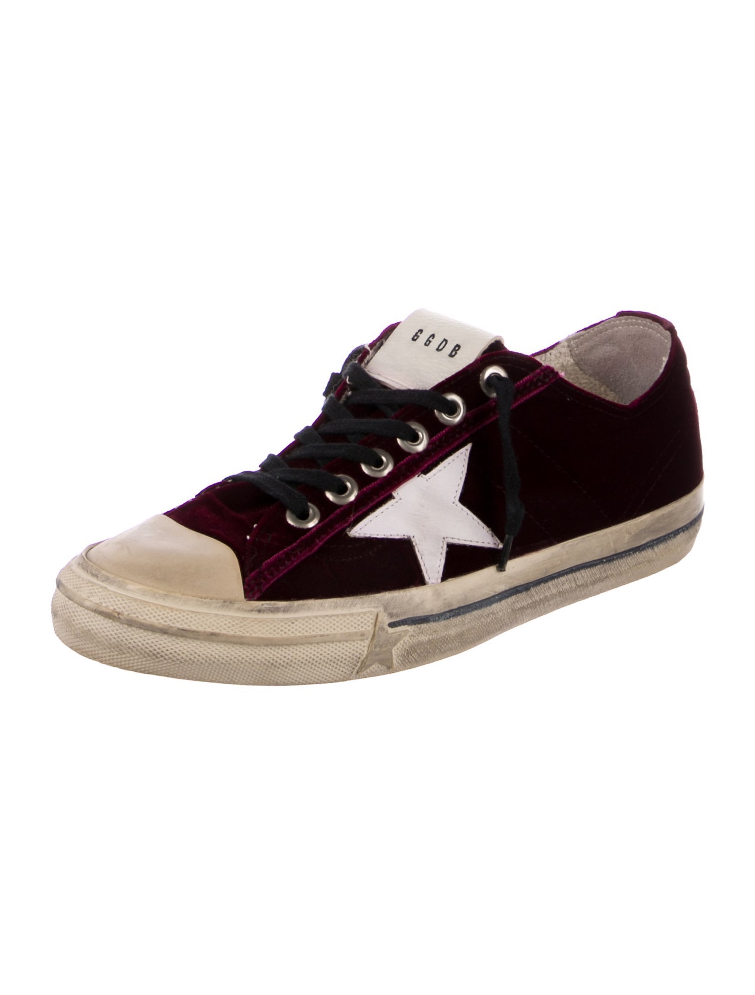 Golden Goose Velvet Colorblock Pattern Sneakers