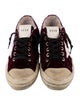 Golden Goose Velvet Colorblock Pattern Sneakers