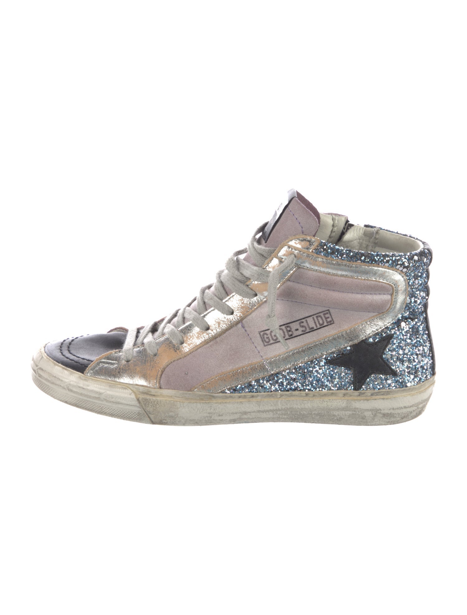 Golden Goose Suede Printed Sneakers