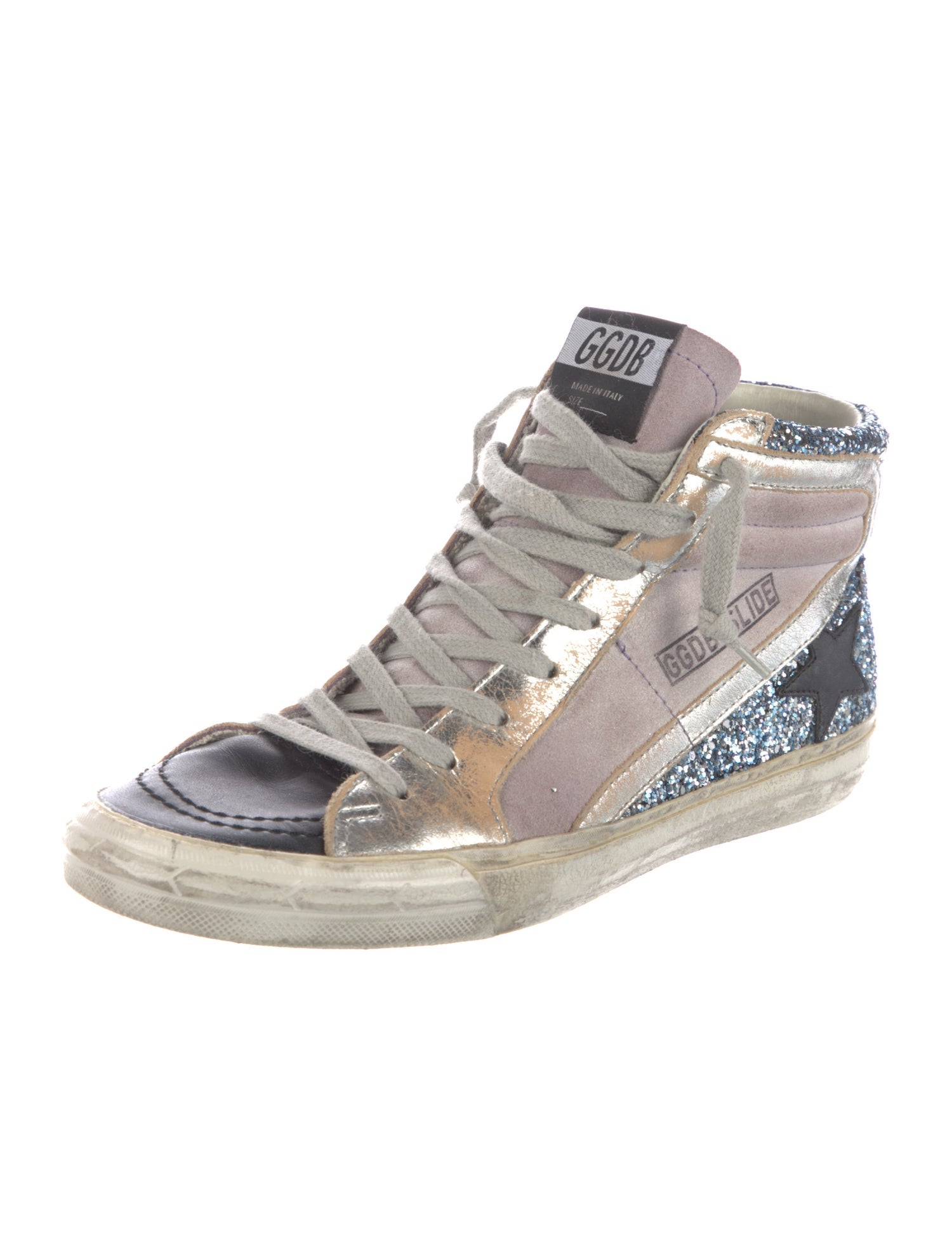 Golden Goose Suede Printed Sneakers