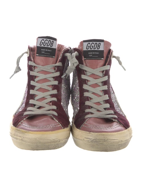 Golden Goose Glitter Printed Sneakers