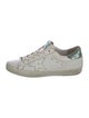 Golden Goose Leather Glitter Accents Sneakers
