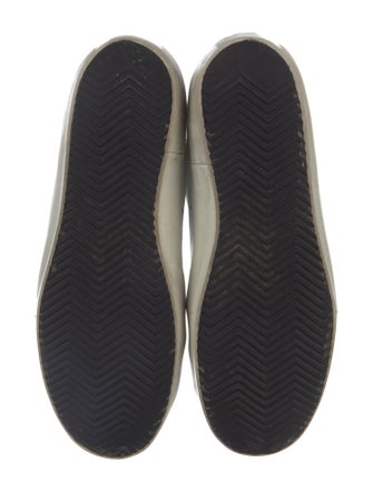 Golden Goose Leather Glitter Accents Sneakers