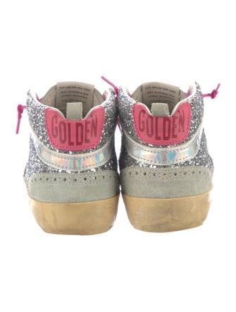 Golden Goose Suede Colorblock Pattern Sneakers