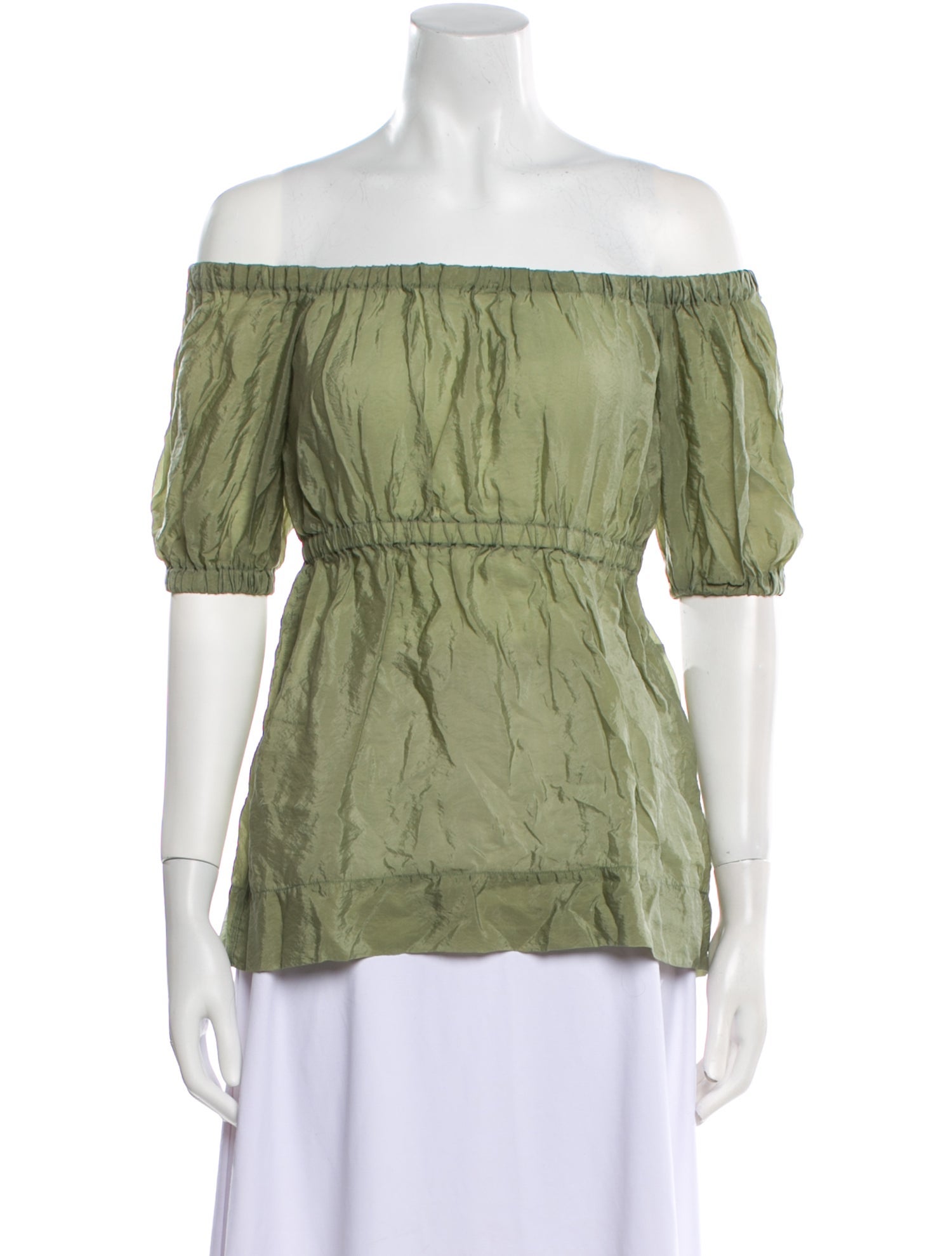 Golden Goose Off-The-Shoulder Short Sleeve Top