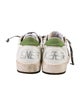 Golden Goose Leather Glitter Accents Sneakers