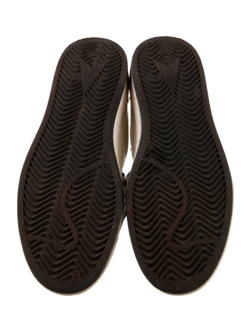 Golden Goose Leather Glitter Accents Sneakers