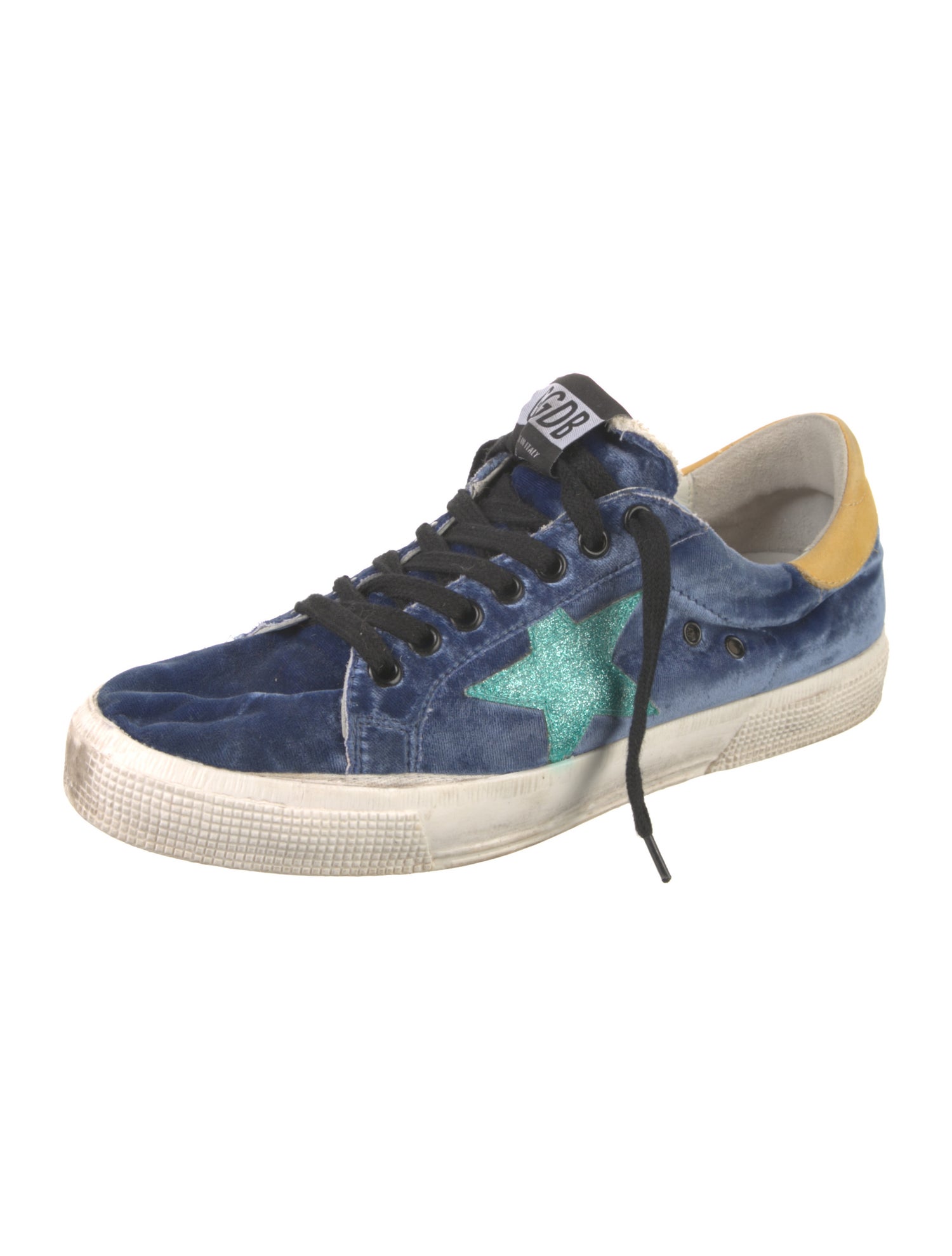 Golden Goose Velvet Printed Sneakers