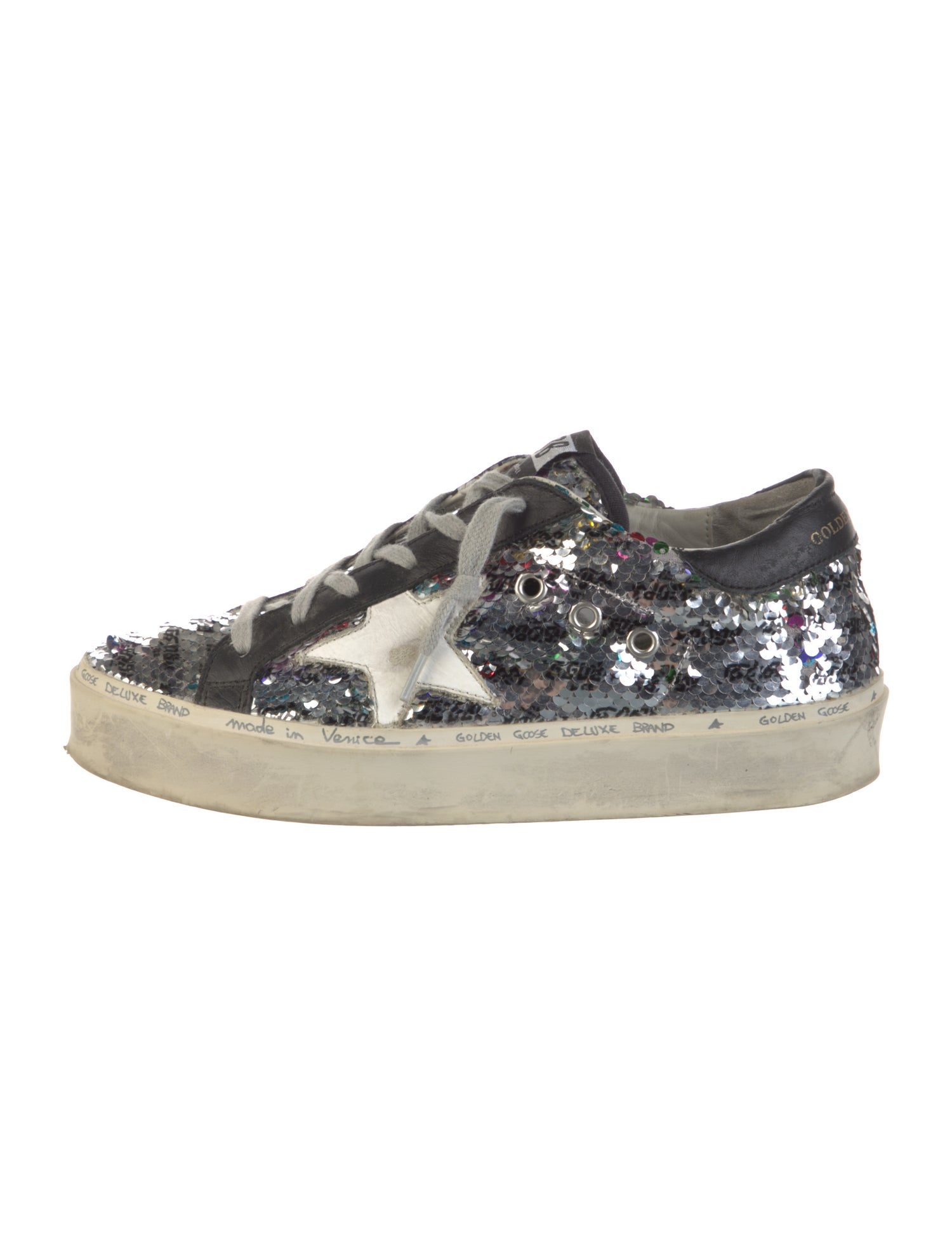 Golden Goose Sequins Printed Sneakers