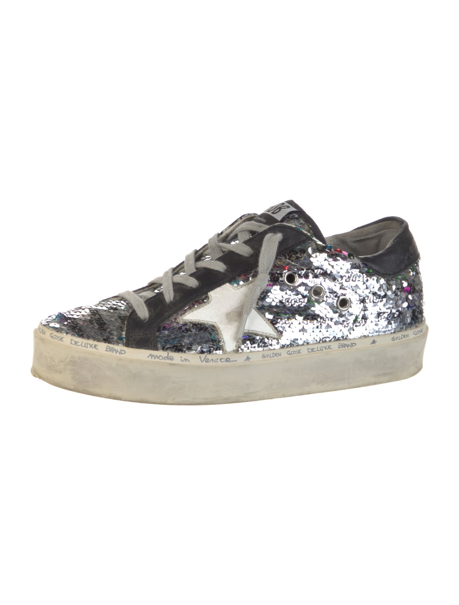 Golden Goose Sequins Printed Sneakers