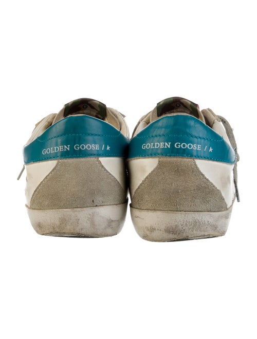 Golden Goose Leather Colorblock Pattern Sneakers
