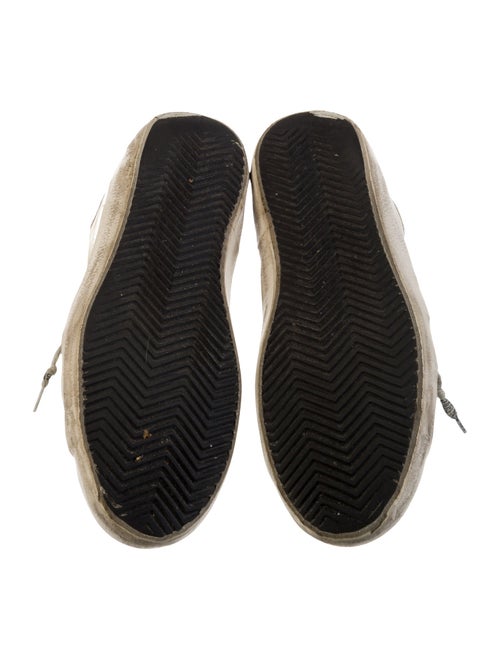 Golden Goose Leather Colorblock Pattern Sneakers