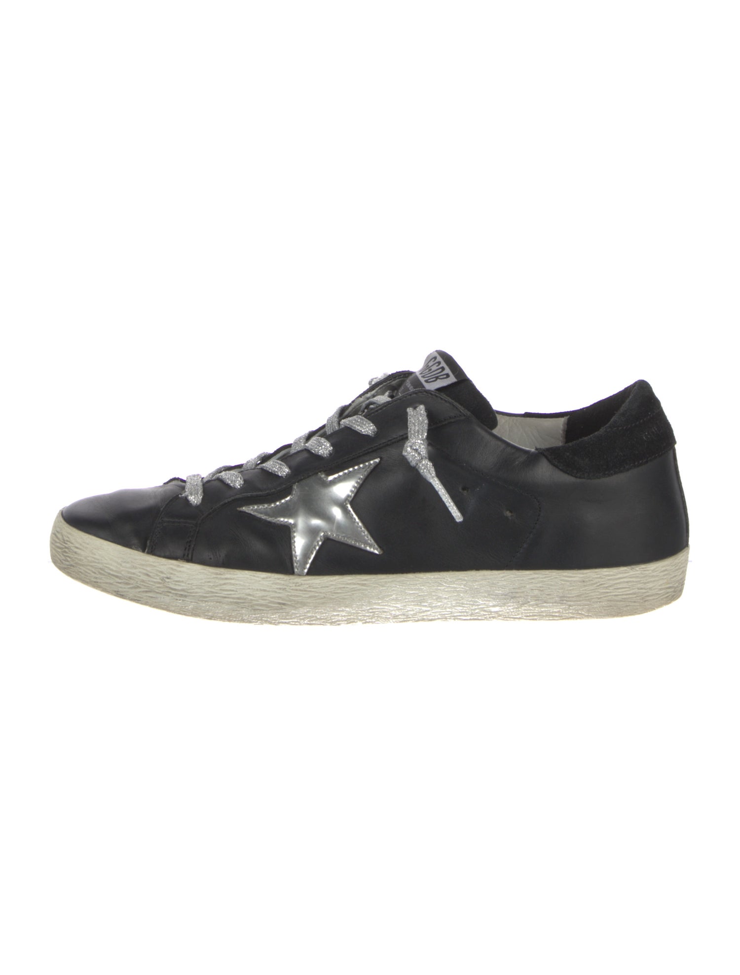 Golden Goose Leather Distressed Accents Sneakers