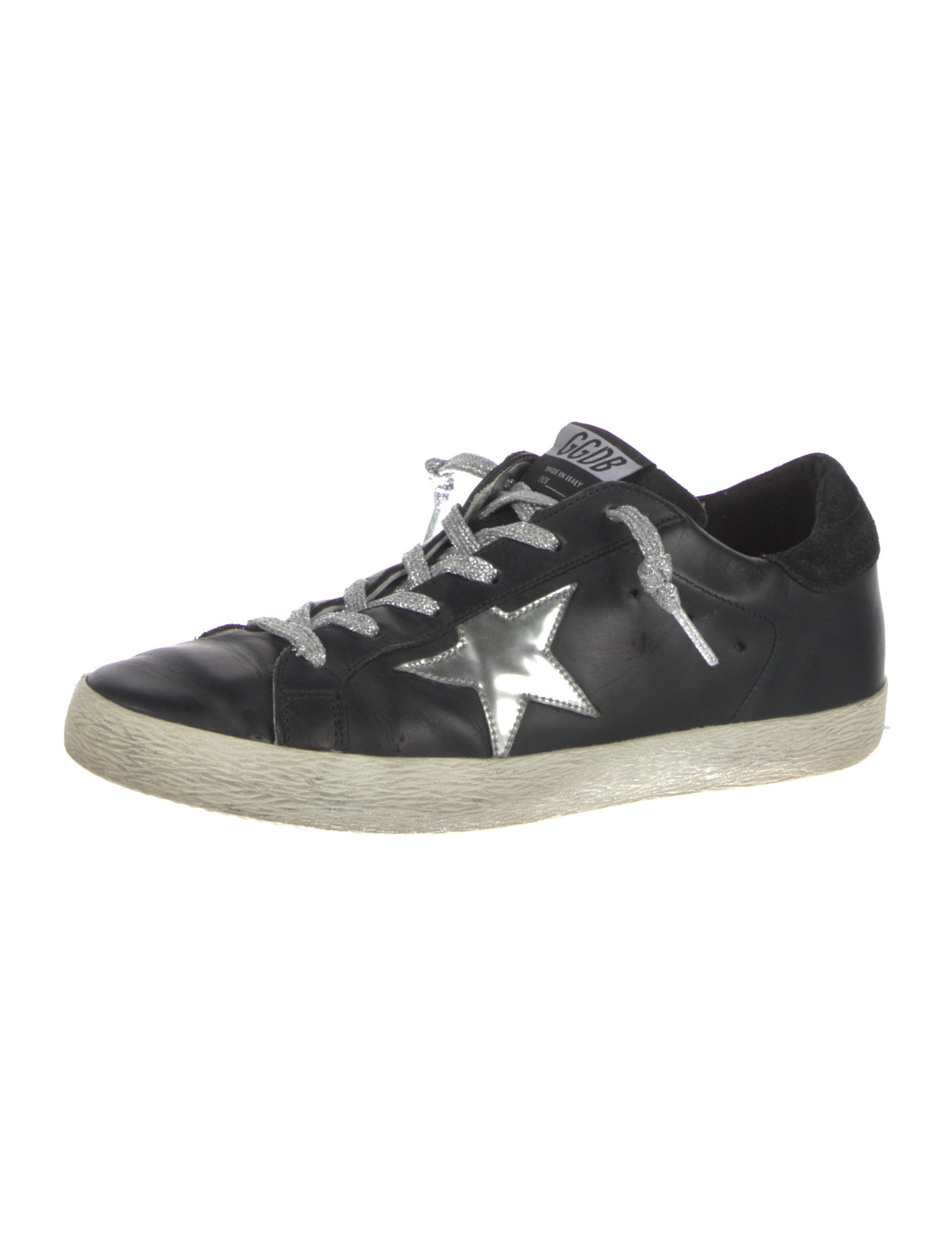 Golden Goose Leather Distressed Accents Sneakers