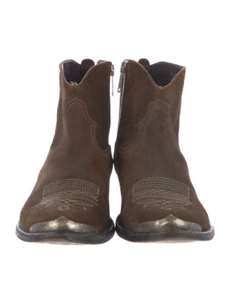 Golden Goose Suede Western Boots