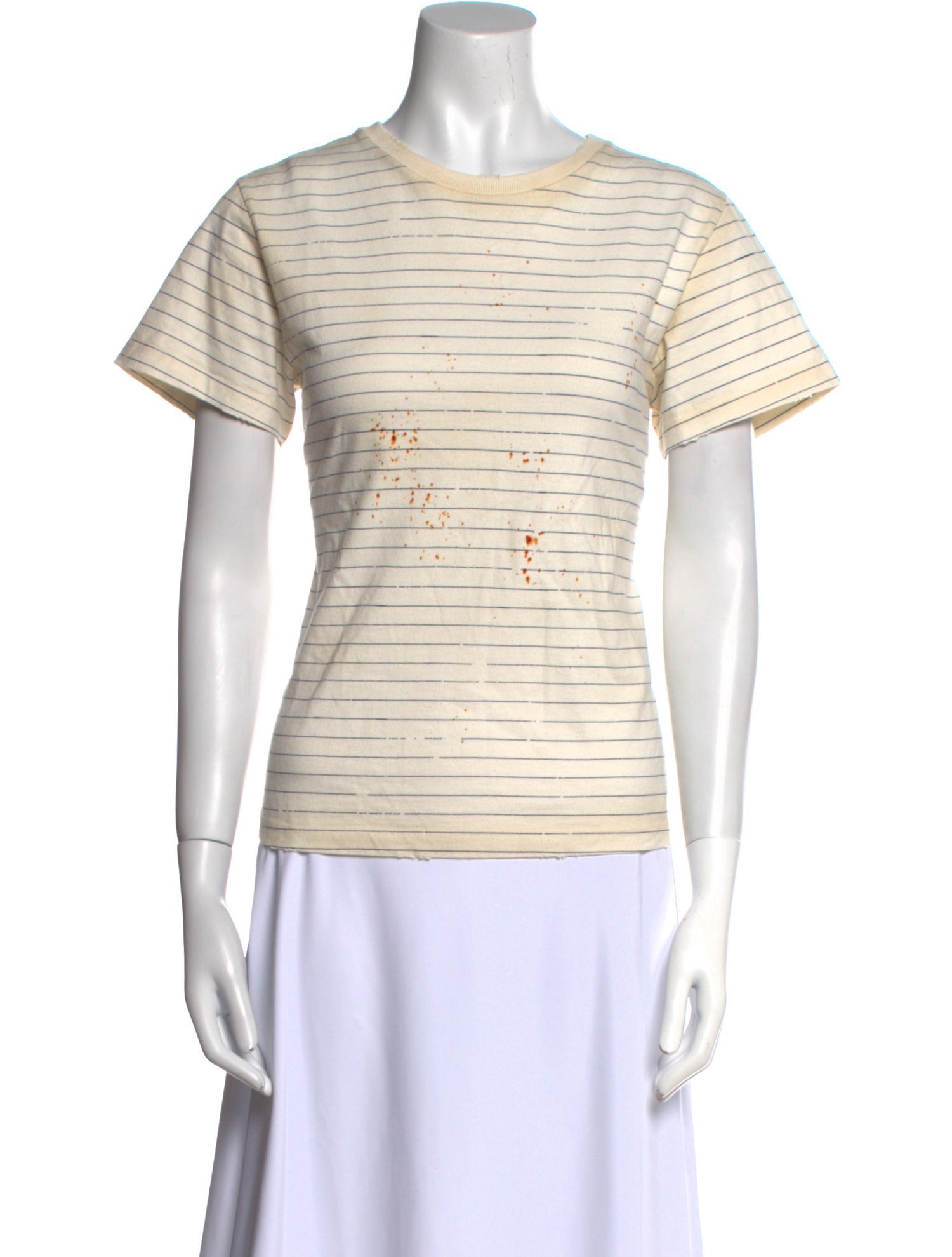 Golden Goose Striped Crew Neck T-Shirt