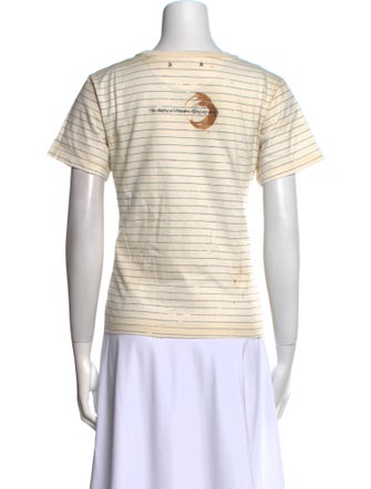 Golden Goose Striped Crew Neck T-Shirt
