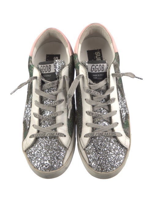 Golden Goose Glitter Printed Sneakers