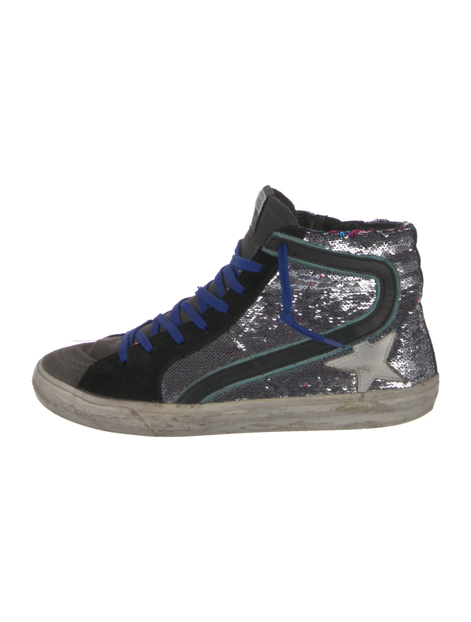 Golden Goose Sequins Printed Sneakers