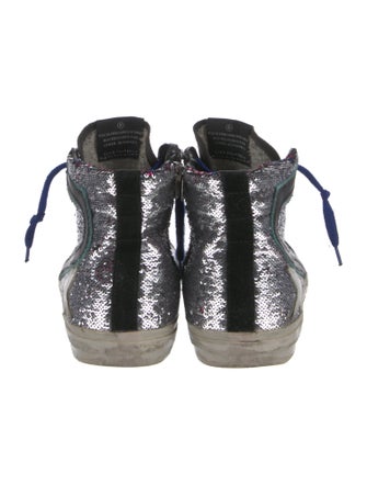 Golden Goose Sequins Printed Sneakers