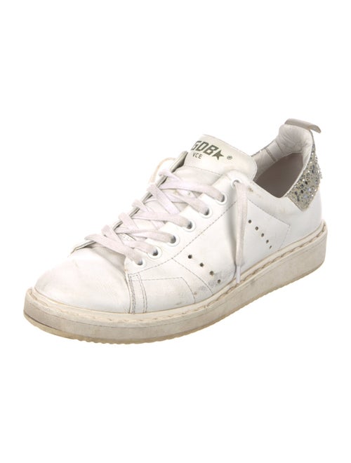 Golden Goose Leather Colorblock Pattern Sneakers