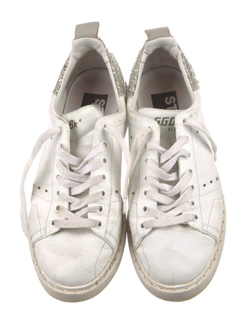 Golden Goose Leather Colorblock Pattern Sneakers