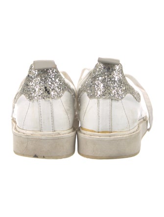 Golden Goose Leather Colorblock Pattern Sneakers